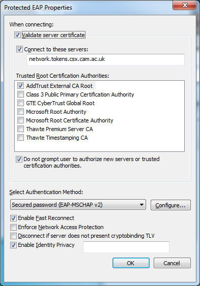 wired eduroam setup